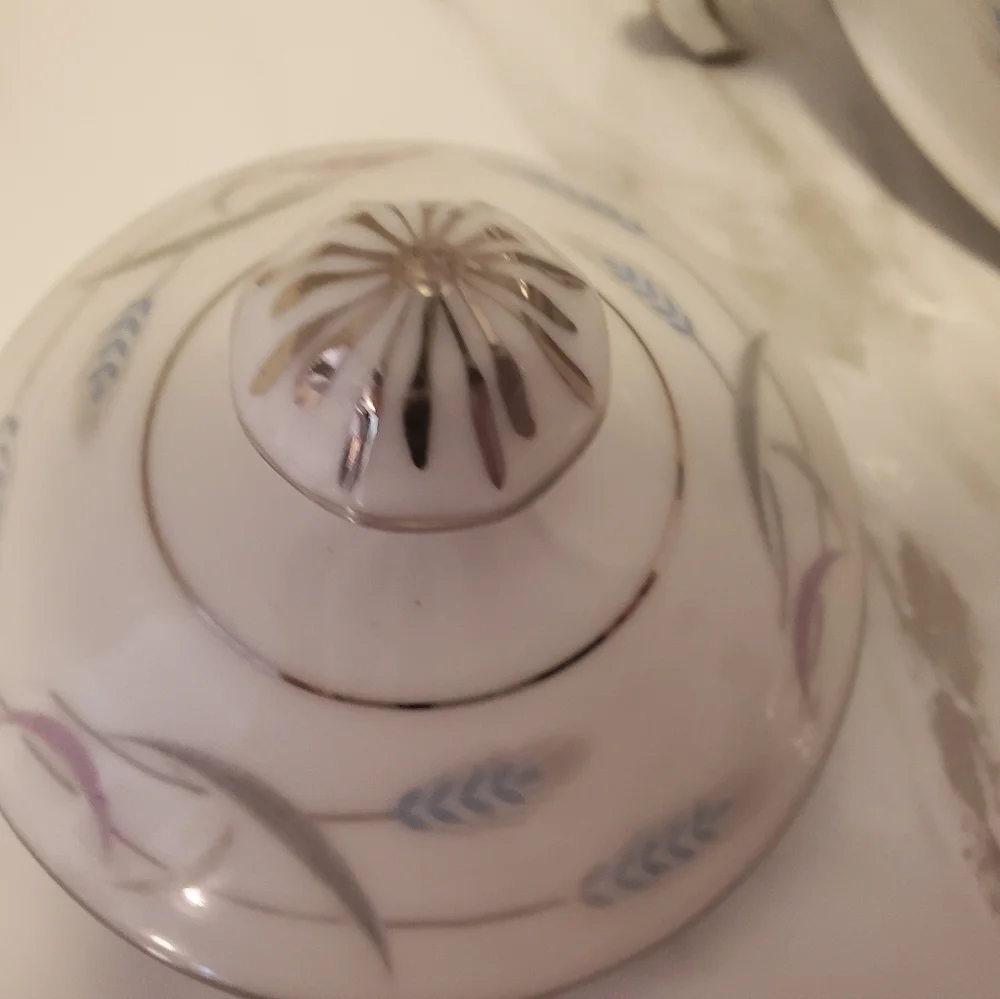 Valmont China Sugar Bowl And Lid